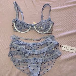 For Love & Lemons Harper Set. Bra: XS/Underwear: S